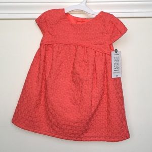 Special Occasion Coral Flower Dress